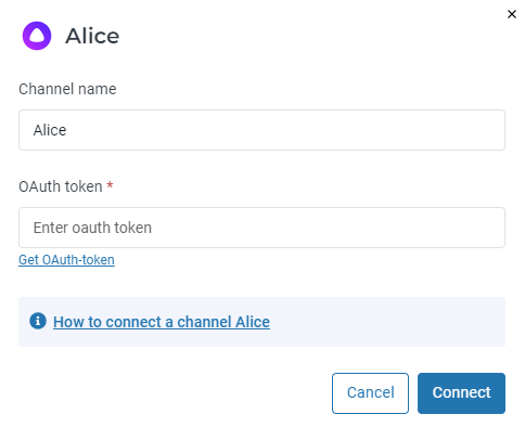 Connecting the Alice channel