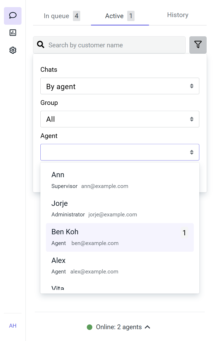 Chat filtering